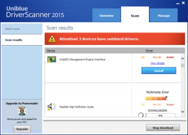 DriverScanner-驱动更新程序(Uniblue DriverScanner)下载 2015 v4.0.14.0 绿色版