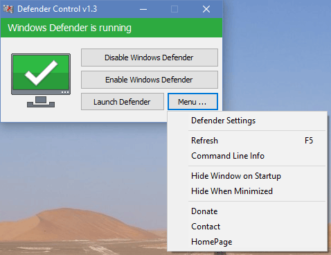 Windows defender关闭工具-Defender Control(Defender关闭工具)下载 v2.0免费中文版