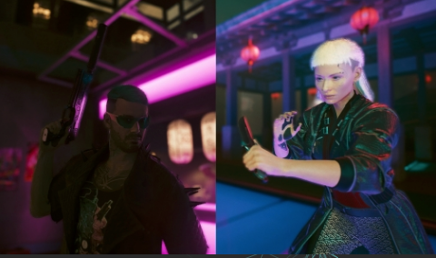 赛博朋克2077静音的消音枪和飞刀MOD下载