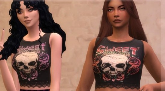 模拟人生4ins风露脐装MOD下载