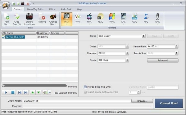 Soft4Boost Audio Converter(音频转换器)下载 v7.0.7.929官方版