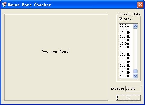 mouse rate checker(鼠标测试)下载 绿色便携版-鼠标速率测试