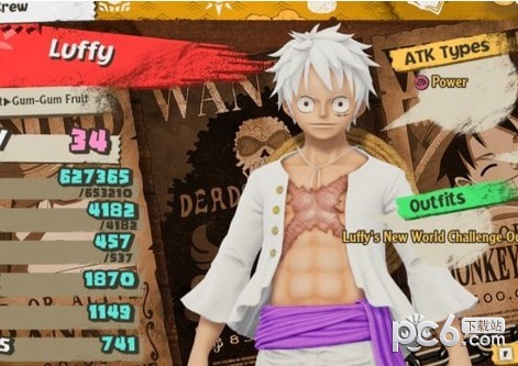 海贼王时光旅诗路飞五档尼卡状态MOD下载