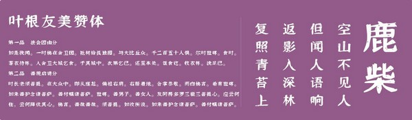 叶根友美赞体