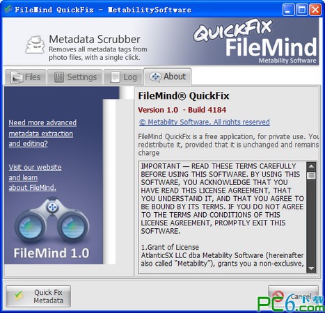 批量删除照片exif信息(FileMind QuickFix)下载 1.0