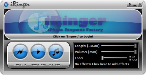 iPhone手机铃声制作软件(iRinger)