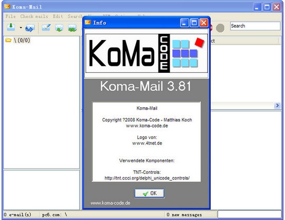Koma-Mail(轻便的邮件客户端)下载 V3.81 绿色英文版-轻巧收发邮件