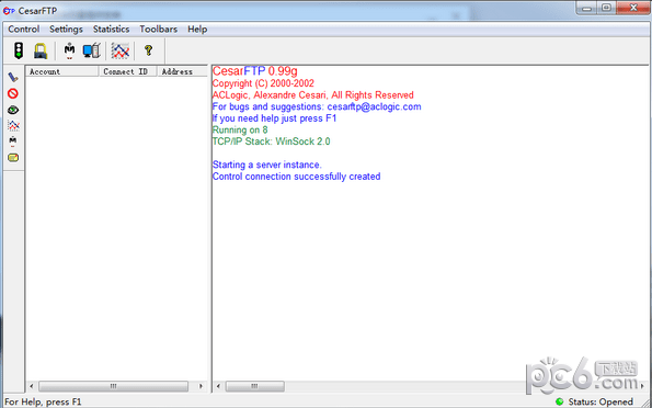 CesarFTP-CesarFTP(免费FTP服务器)下载 v0.99g官方版