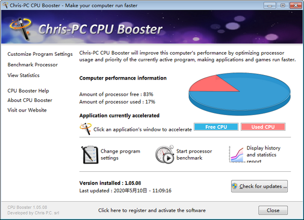 Chris-PC CPU Booster(CPU优化软件)下载 v1.24.24免费版-CPU优化软件