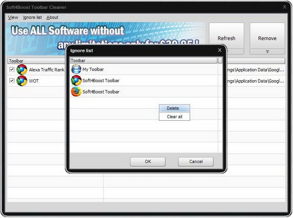 Soft4Boost Toolbar Cleaner下载 v7.7.1.977官方免费版-工具栏清理工具