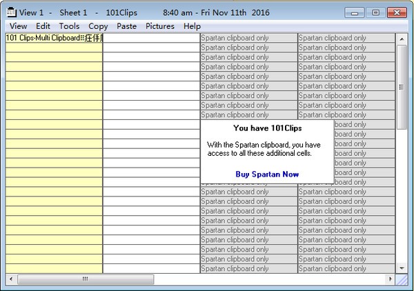 101 Clips(复制粘贴拷贝工具)下载 v31.10免费版