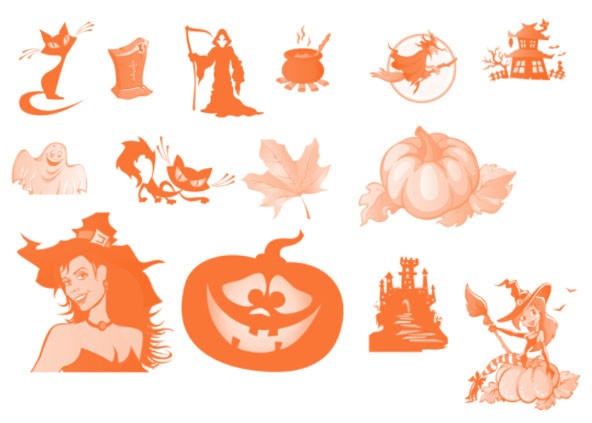 多款万圣节ps笔刷下载 -万圣节ps笔刷