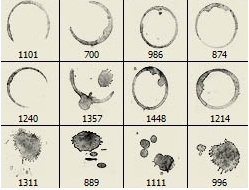 污渍笔刷下载 -笔刷下载