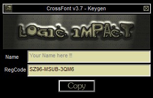 CrossFont破解版-CrossFont下载 v3.7 注册机(含可用注册码)