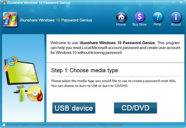 iSunshare Windows 10 Password Genius(密码恢复工具)下载 v6.1.3官方版
