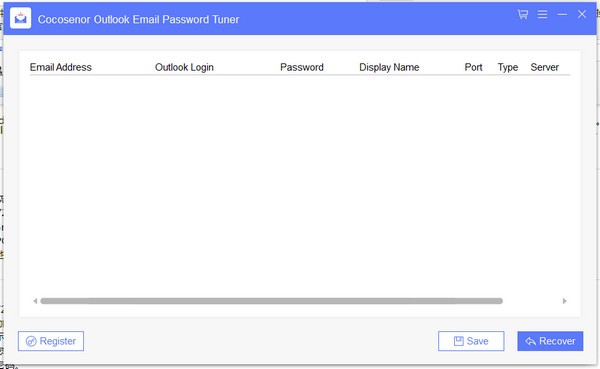 Cocosenor Outlook Email Password Tuner(Outlook电子邮件密码恢复工具)下载 v3.1.1官方版