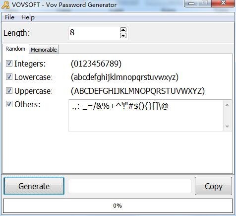 Vov Password Generator-Vov Password Generator(密码生成器)下载 v2.0官方版
