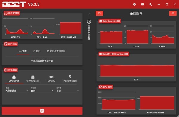 OCCT-OverClock Checking Tool(OCCT电源测试软件)下载 v10.1.5.99中文版