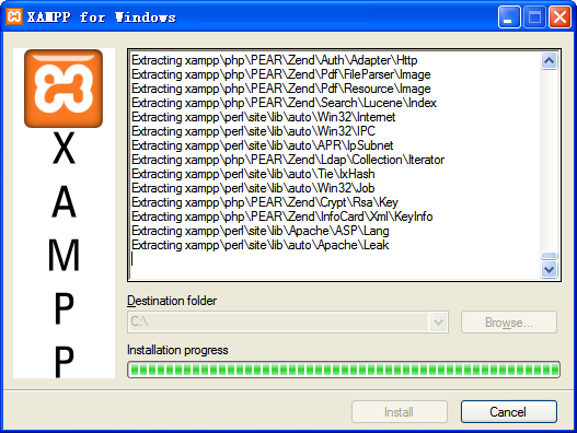 XAMPP for Windows(apache服务器配置套装)下载 V1.8.0 Beta12 多国语言版-包括XAMPP,mysql,apache,php,phpmyadmin