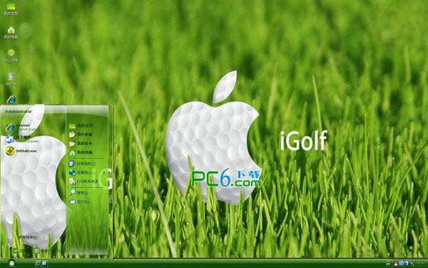 高尔夫苹果桌面主题下载
