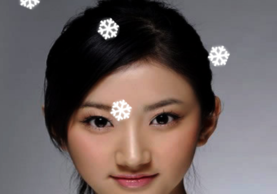 steven的圣诞卡(桌面下雪花)