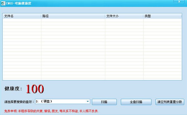 电脑健康度检测下载 1.0绿色版-检测电脑健康