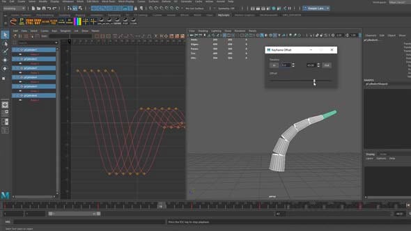 Animation Tool Offset Keyframes(Maya关键帧偏移脚本工具)下载 v1.0官方版
