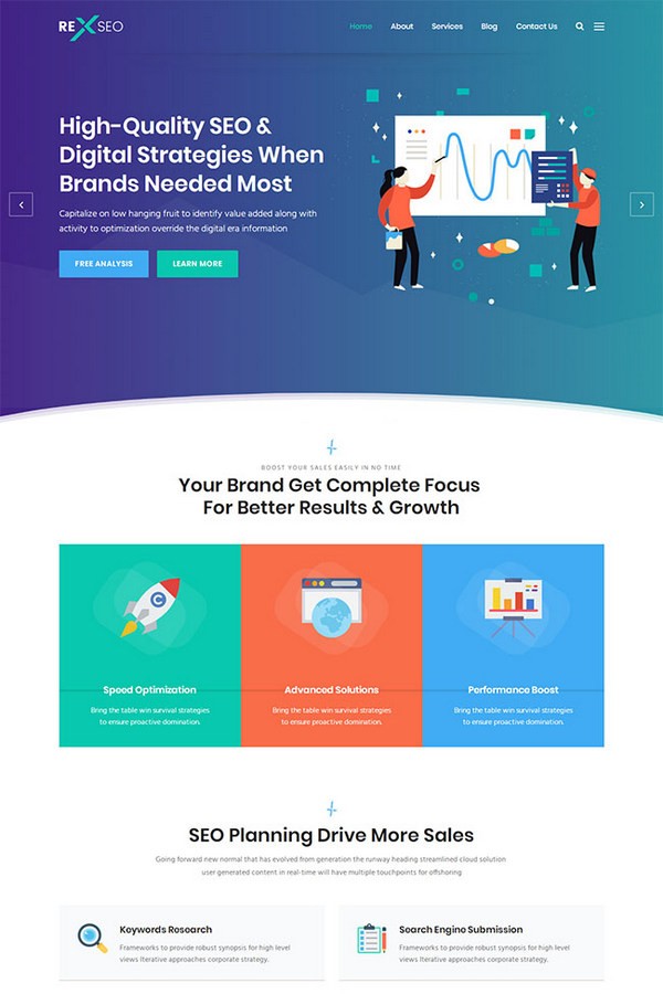 SEO推广公司网站模板免费下载-SEO推广公司网站模板下载 免费版