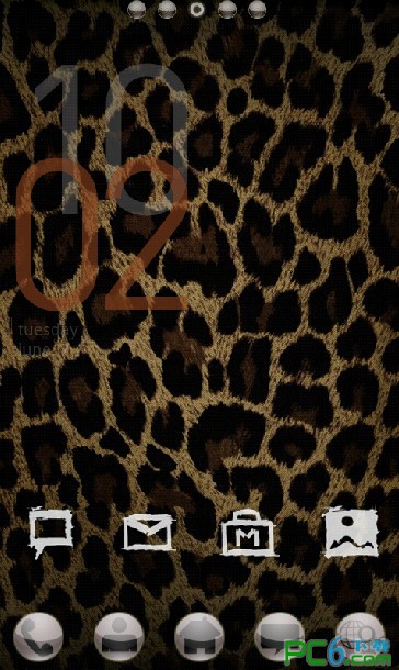 时尚前卫豹纹手机主题下载 -时尚手机主题