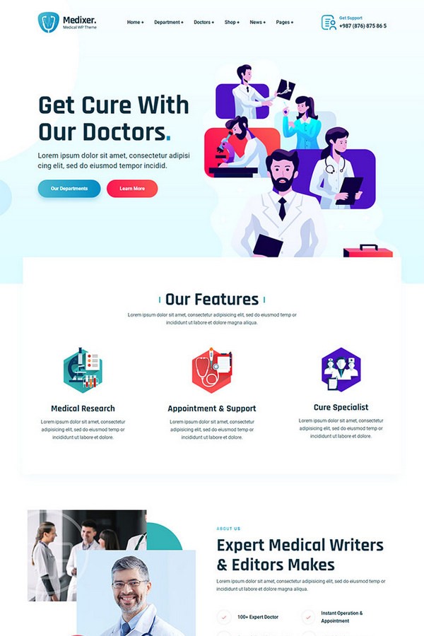 医疗诊所牙科网站HTML5模板免费下载-医疗诊所牙科网站HTML5模板下载 免费版