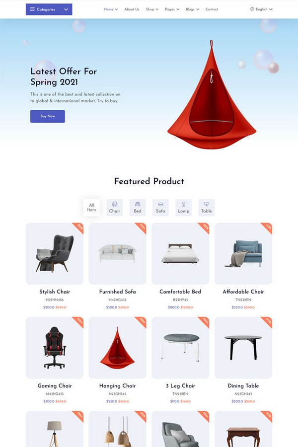 欧式家具电子商务网站模板-欧式家具电子商务网站模板下载 免费版