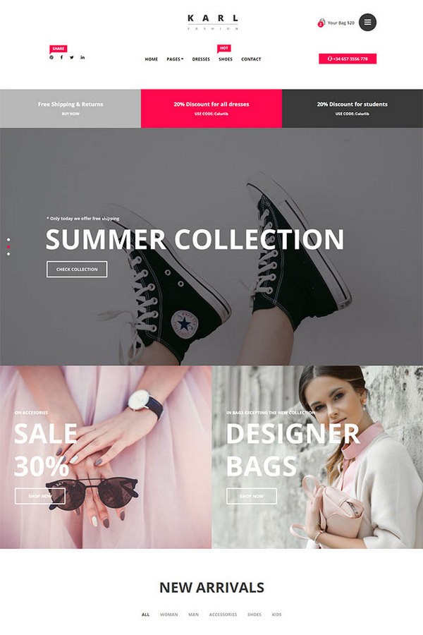 时尚服饰电子商务网站模板免费下载-时尚服饰电子商务网站模板下载 免费版