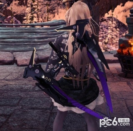 怪物猎人世界冰原战双帕弥什折叠版比安卡弓MOD下载