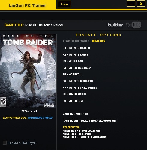 古墓丽影崛起修改器下载-古墓丽影崛起多功能修改器预约下载