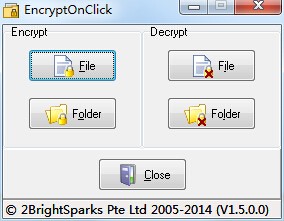 EncryptOnClick下载 1.5绿色版-文件夹/文件加密