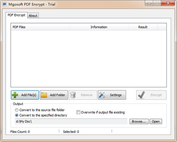 Mgosoft PDF Encrypt(Mgosoft PDF加密软件)下载 v9.7.4免费版