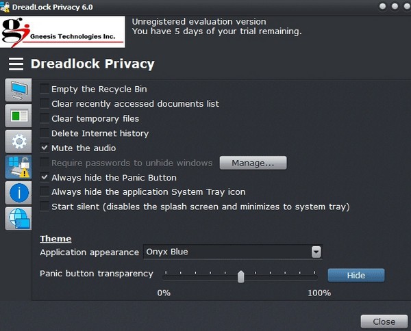 Dreadlock Privacy(窗口隐藏关闭软件)下载 v6.0免费版