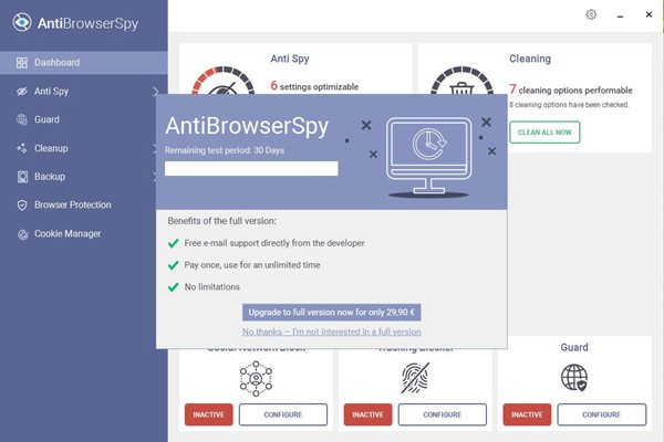 AntiBrowserSpy-Abelssoft AntiBrowserSpy(浏览器隐私保护工具)下载 v5.0.33279免费版