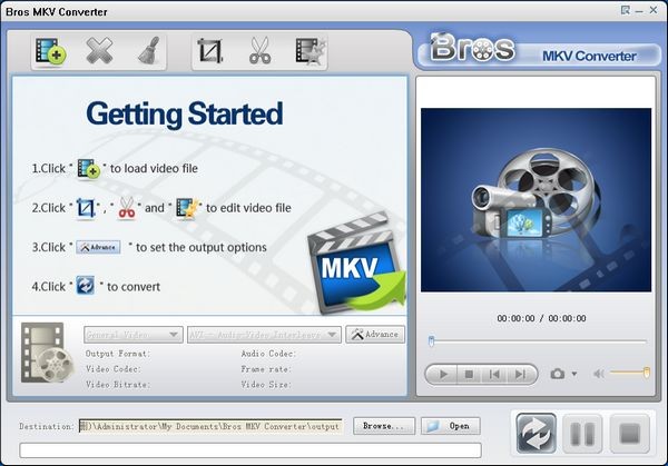 mkv转换器(Bros MKV Converter)下载 v2.1.2免费版-mkv解码转换