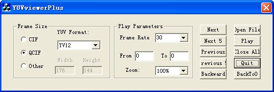 yuv格式播放器(YUVviewerPlus)下载 1.0绿色版