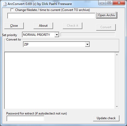 压缩包转换工具(ArcConvert)下载 0.69绿色版-转换压缩包格式