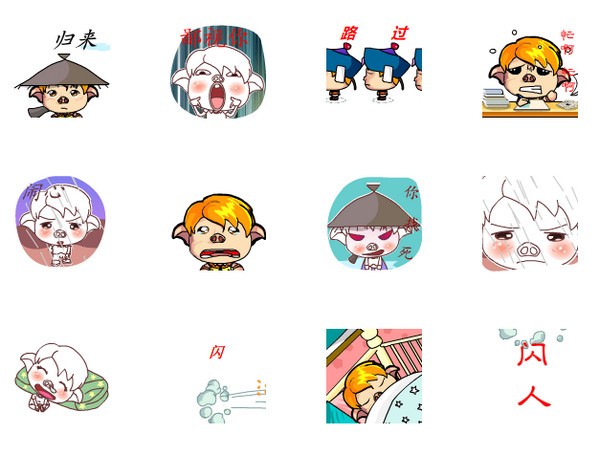 飞飞猪QQ表情包下载 17p