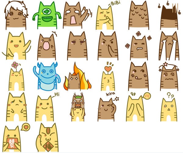 meomeoneko系列表情包下载
