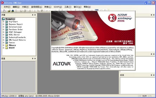 Altova XMLSpy Enterprise下载 v2006中文企业版-XML编辑器