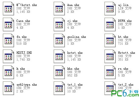 AutoCAD常用线型字体合集下载