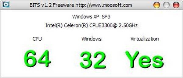 BITS(快速检测CPU硬件虚拟化)下载 v1.1 英文绿色版-BITS 可以快速检测你的CPU