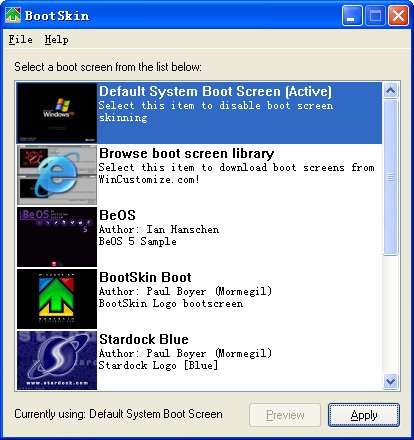 BootSkin XP下载 v1.05a中文版-电脑欢迎界面修改
