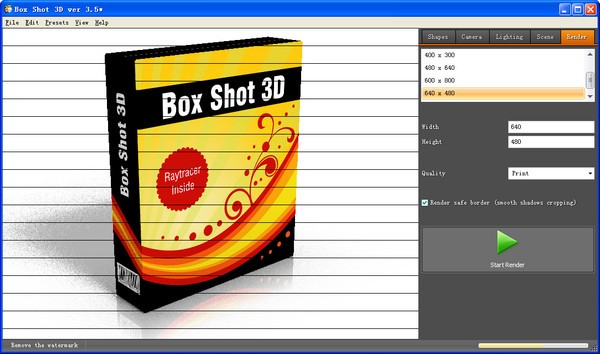 Box Shot 3D(3D包装图像设计)下载 V3.5 绿色版-包装盒图像制作软件