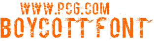 boycott字体下载 -特效字体