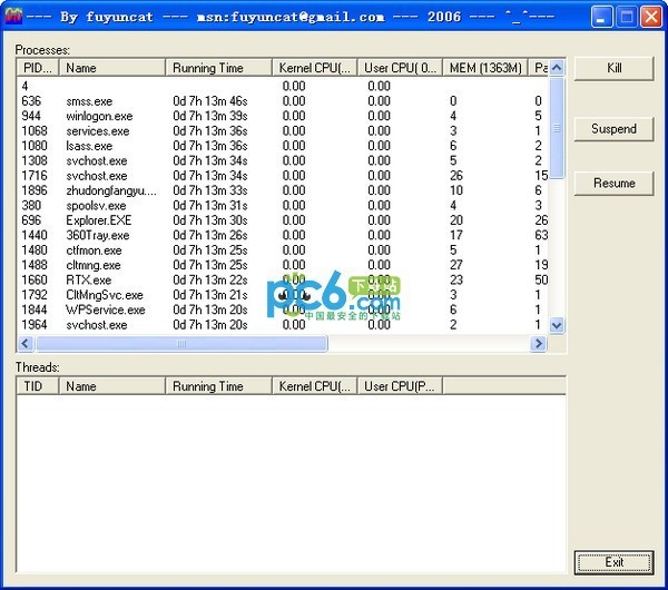 CPU使用率监视工具(TopShow)下载 v1.01绿色免费版